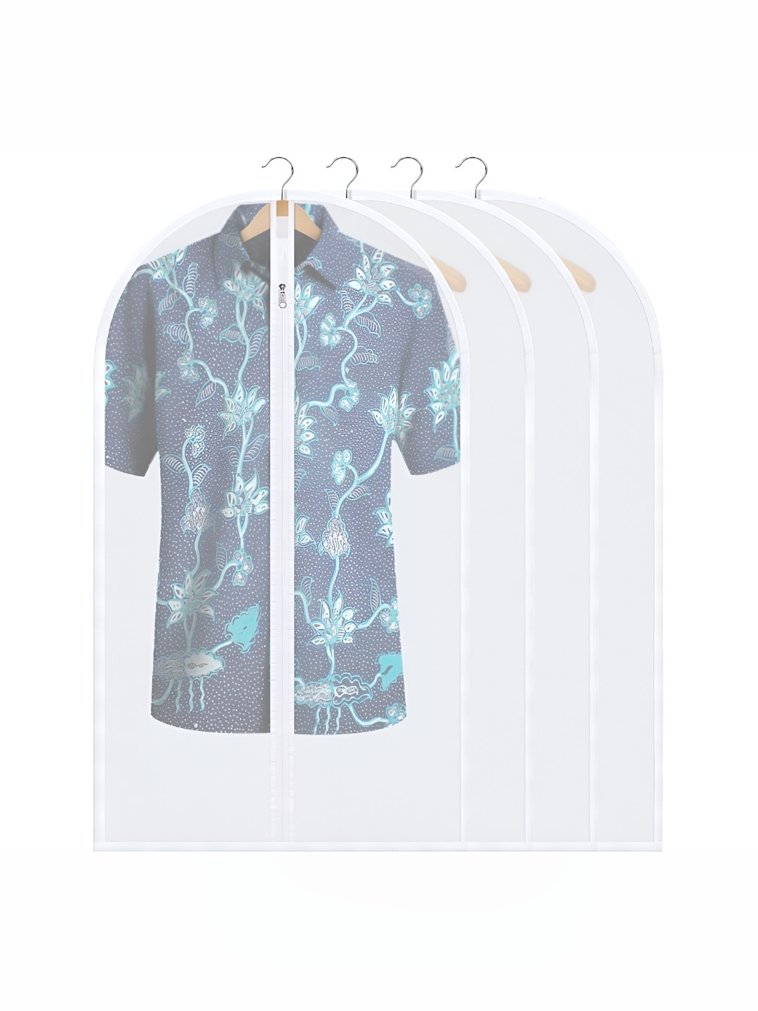 Panchhi Store Transparent 4 Pieces Reusable Suit Organiser