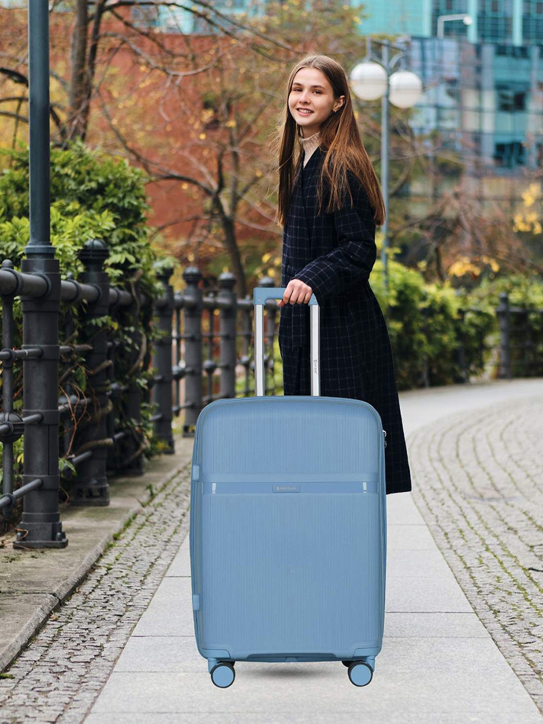 Polo Class Textured Hard-Sided Small Trolley Bag With  Vanity