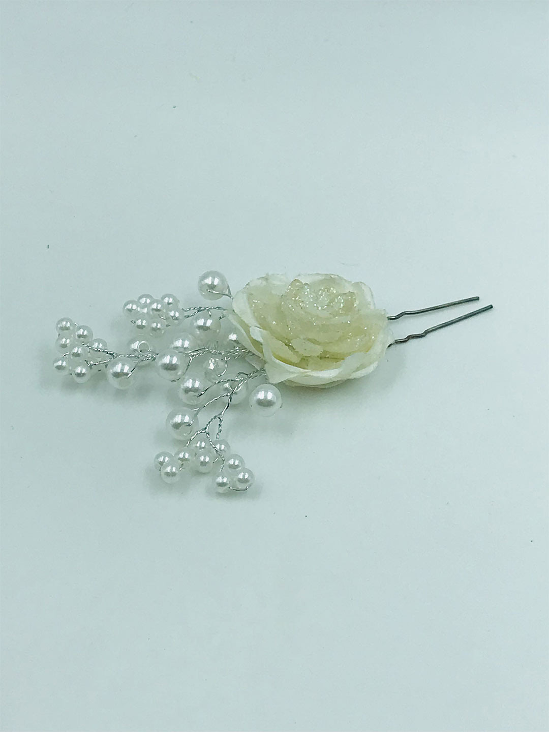 GADINFASHION Women Handmade Hair Flower Pin Juda Pin Side Pin Bumpit Hair Pin