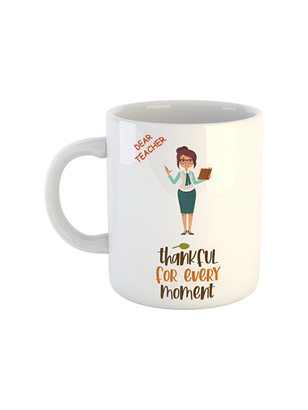 ARTBUG Regalia White Typography Ceramic Microwave Safe Mug-350ml