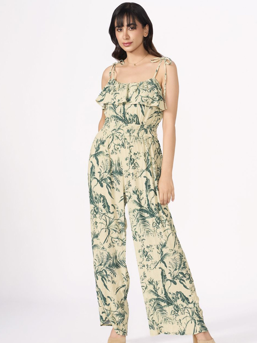 How When Wear Women Printed Basic Jumpsuit