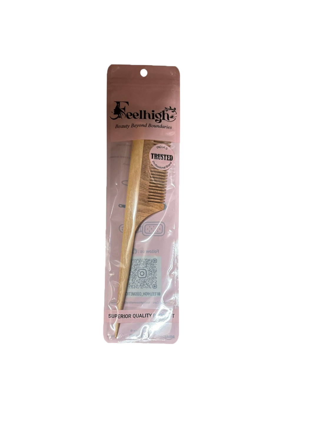 FEELHIGH Neem Wooden Anti Static Hair Comb