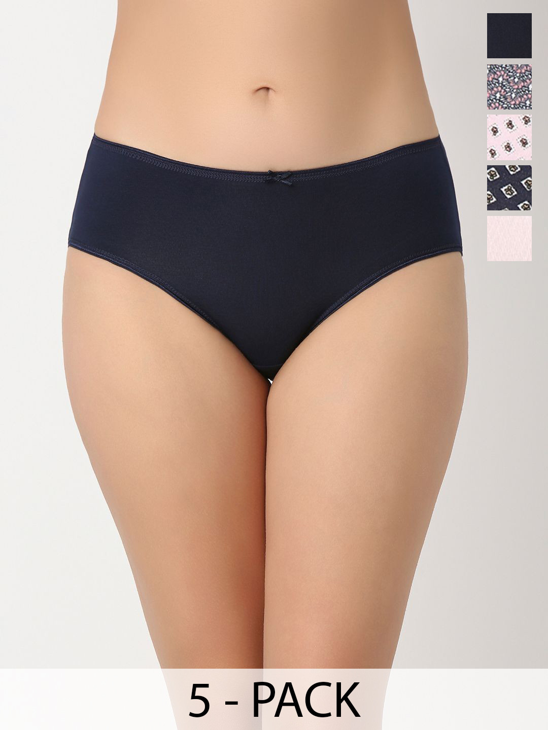 Juliet Pack Of 5 Printed Hipster Briefs 7210-M