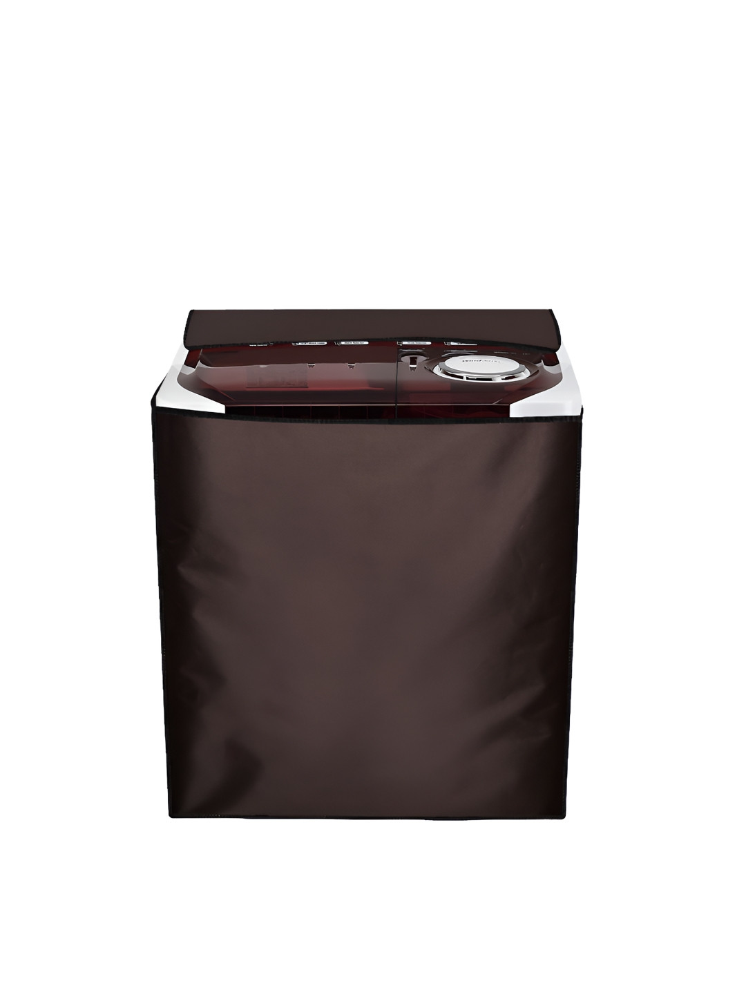 Star Weaves Coffee Brown Waterproof Semi Automatic Washing Machine Cover