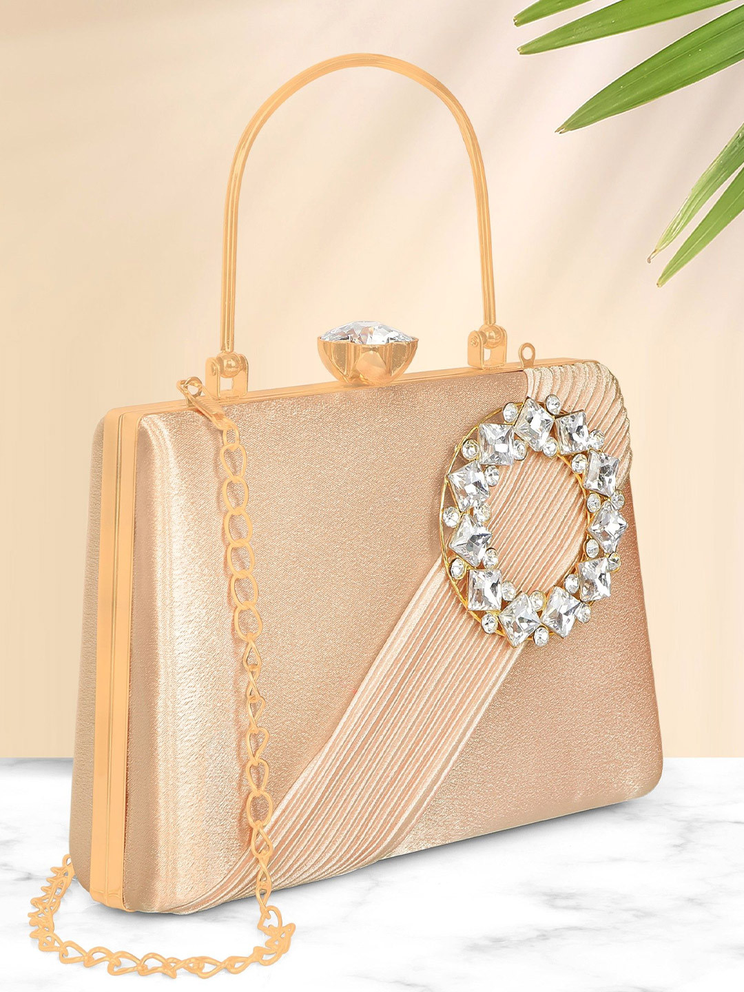 MISHA Shoulder Strap Box Clutch