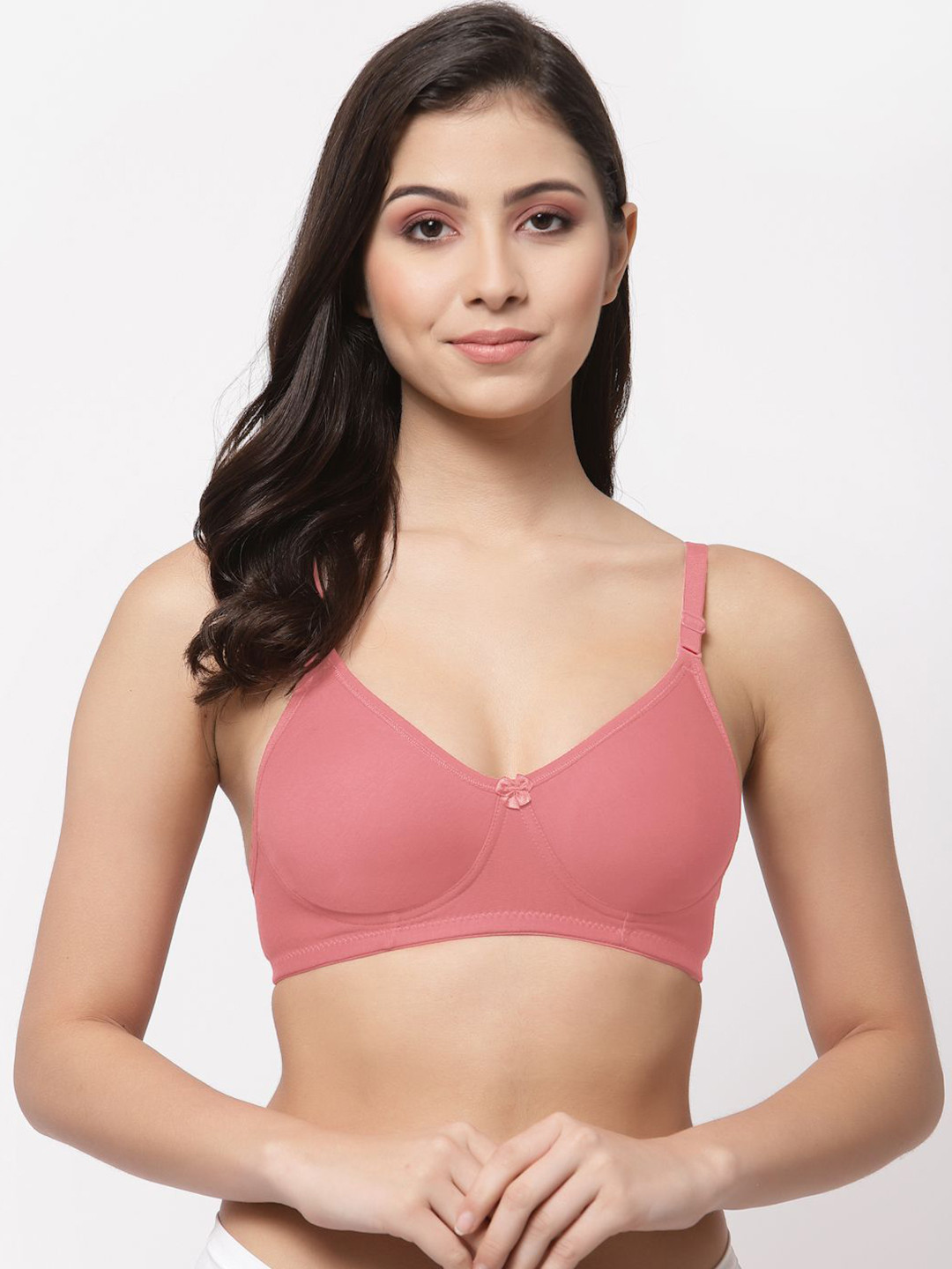 College Solid Full Coverage Non Padded Non-Wired T-shirt Bra
