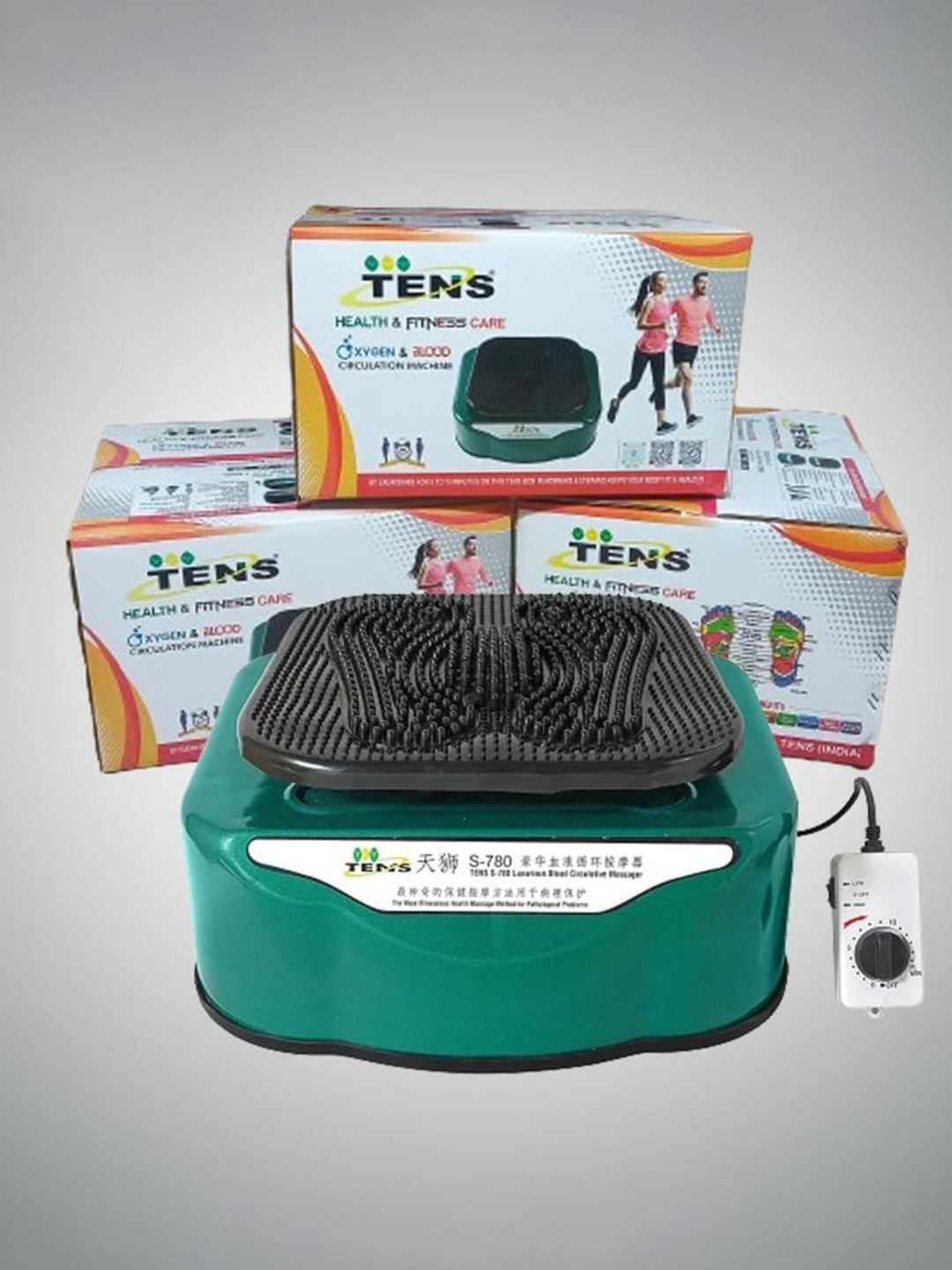 TENS S-780 Blood Circulation Machine 2 Speed Massager With Acupressure Vibration Therapy