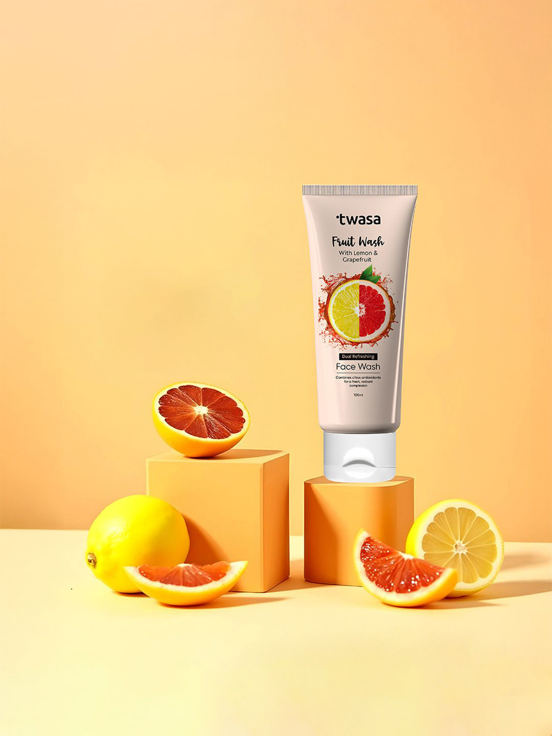 Twasa Set Of 2 Fruit Wash With Lemon & Grapefruit- 100 ml Each