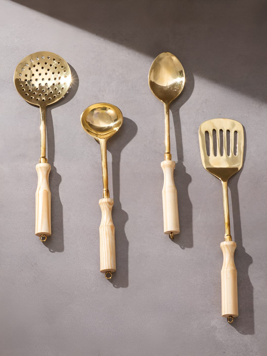 P-TAL Set of 4 Brass Ladle