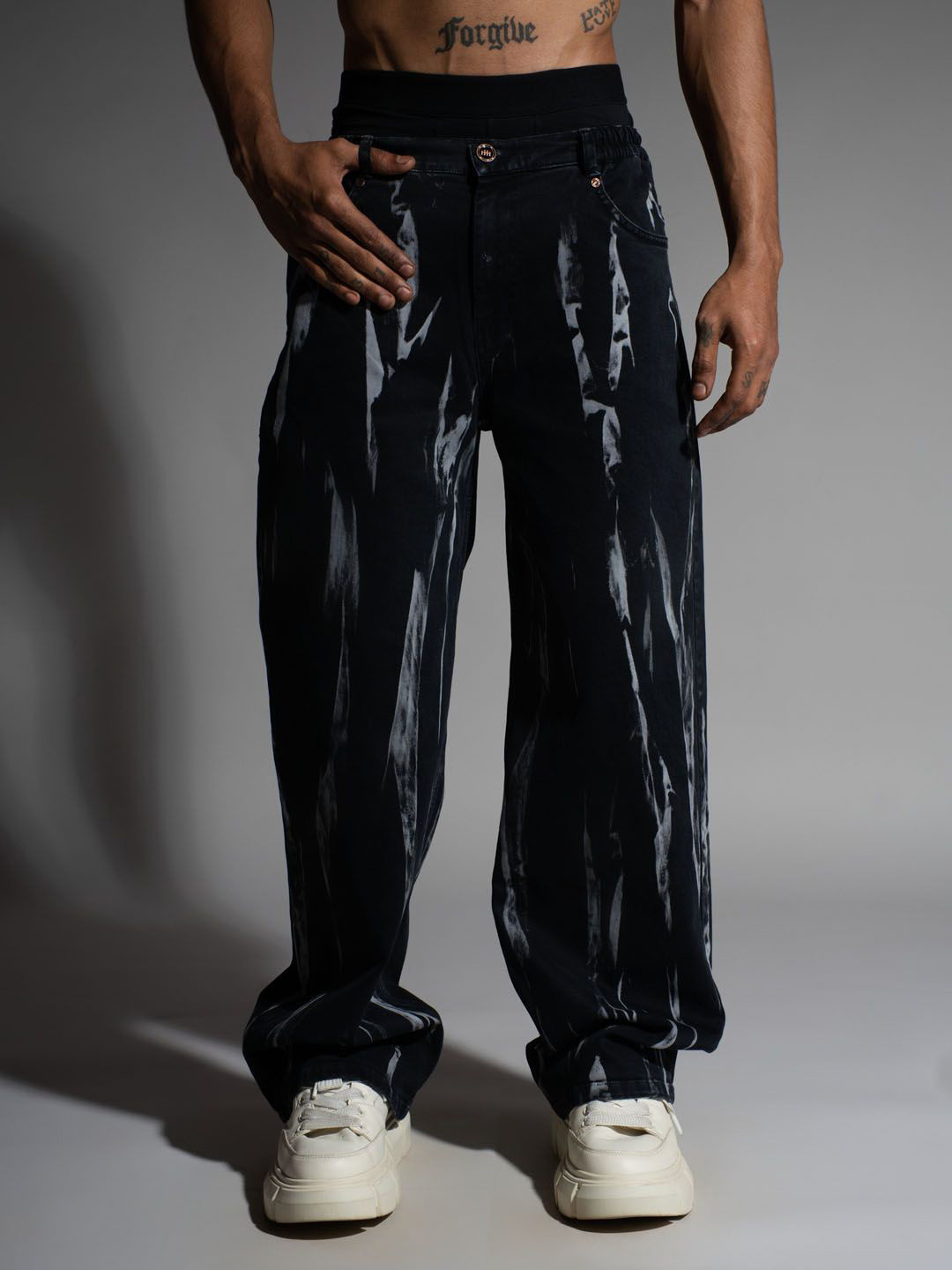 HOP HEAD Men Classic Straight Fit Light Fade Jeans