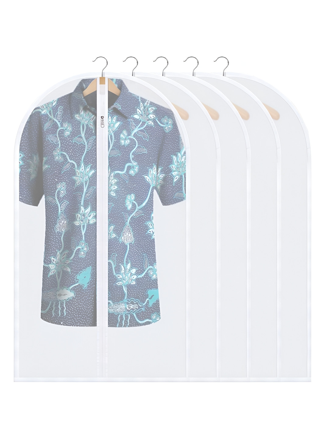 Panchhi Store Transparent 5 Pieces Reusable Suit Organiser