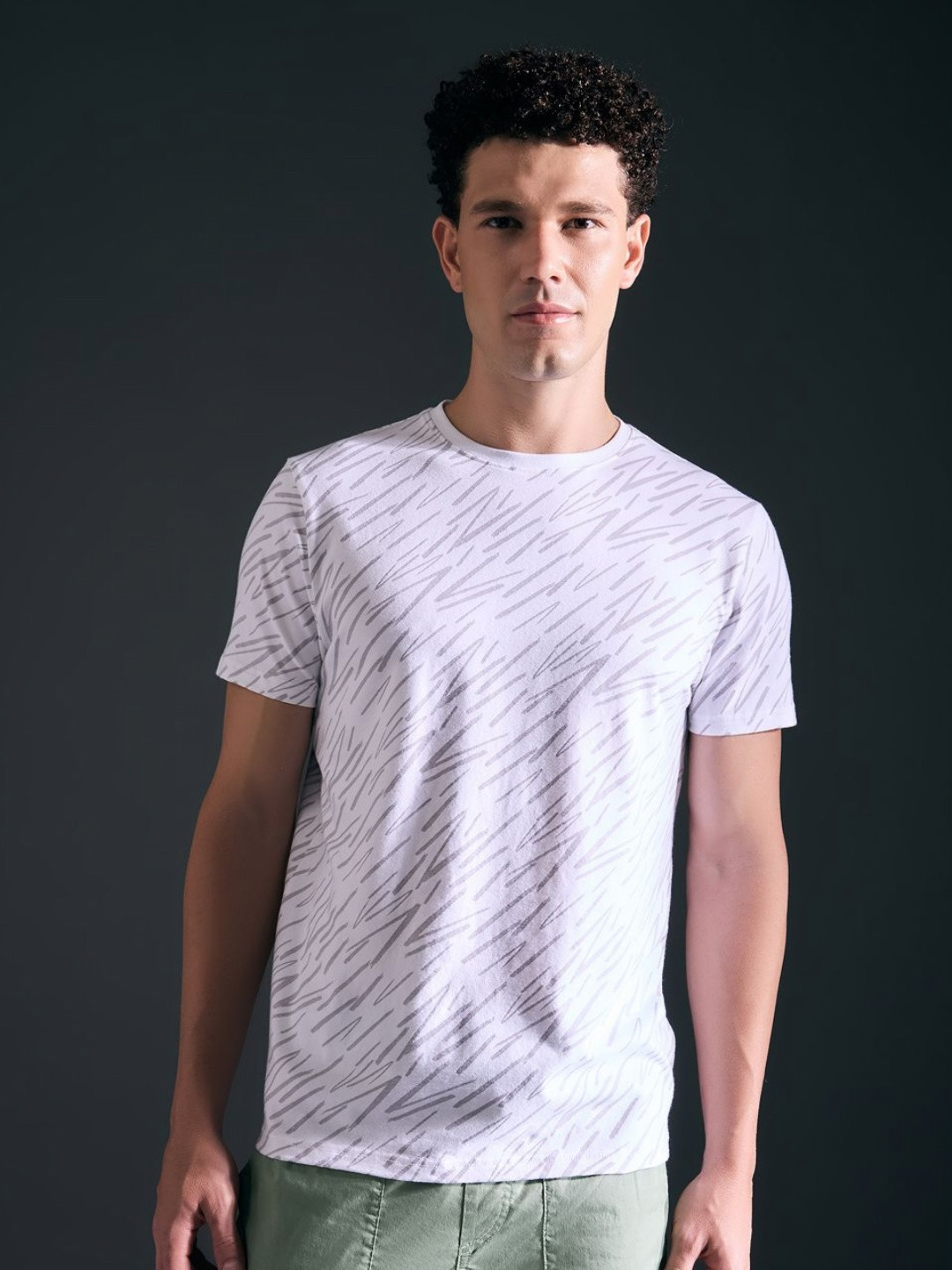 Pepe Jeans Men  All Over Print Short Sleeve T-Shirt