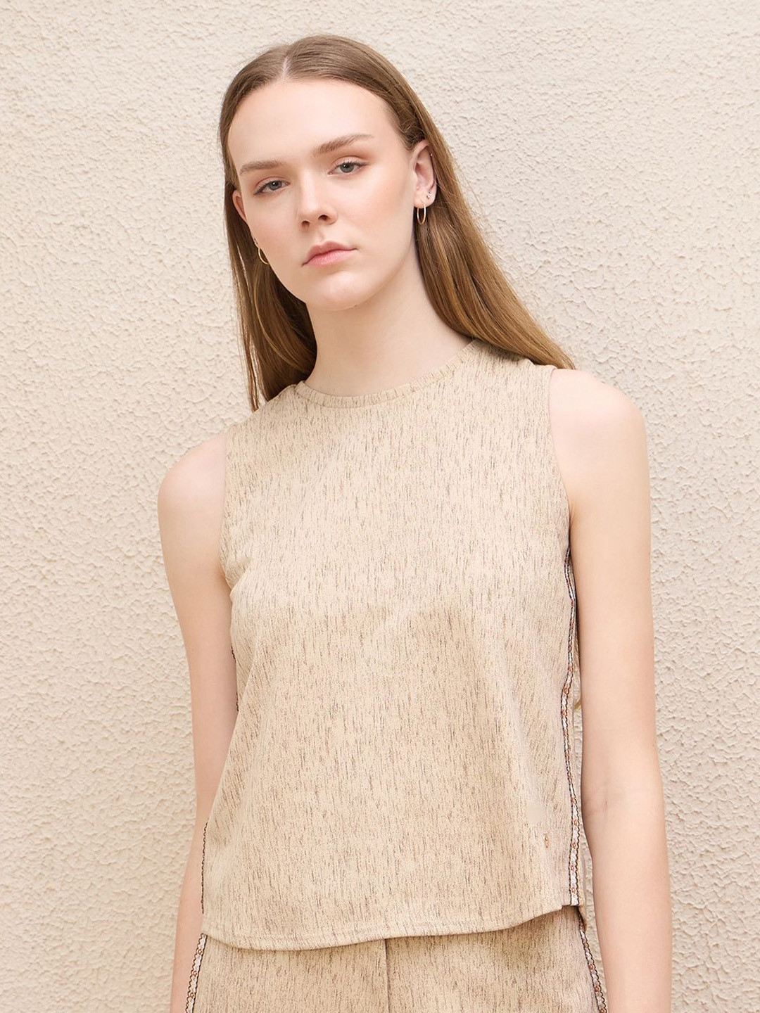 Iconic Women Round Neck Boxy Top