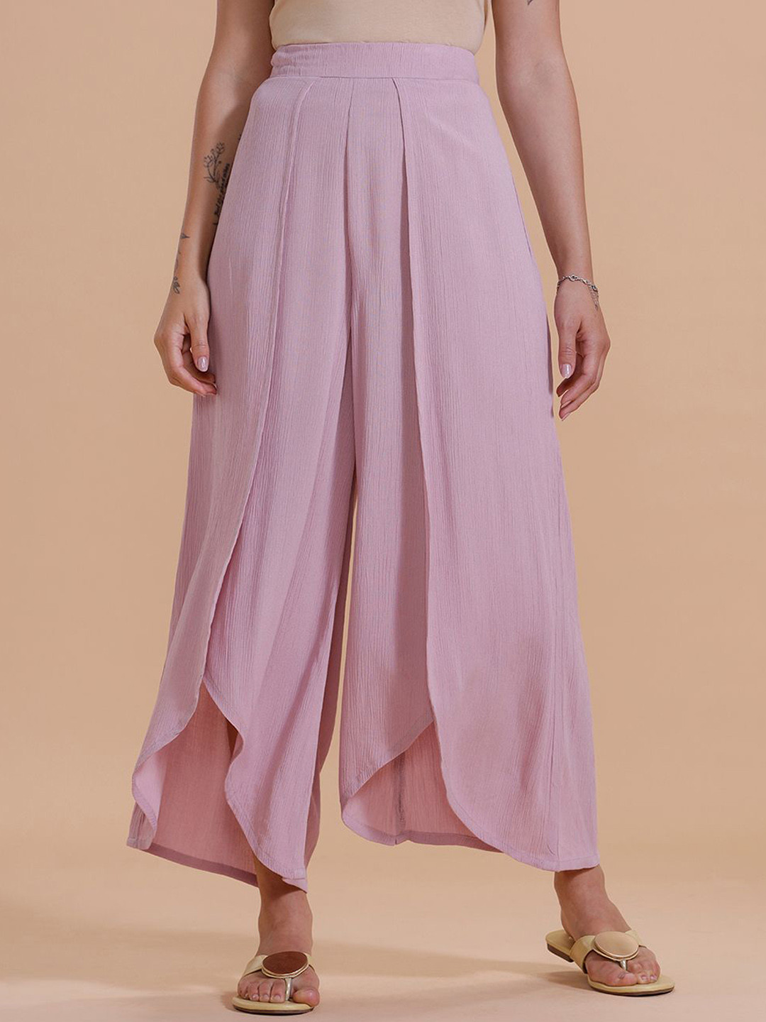 De Moza Women Casual Pants Pleated Trousers