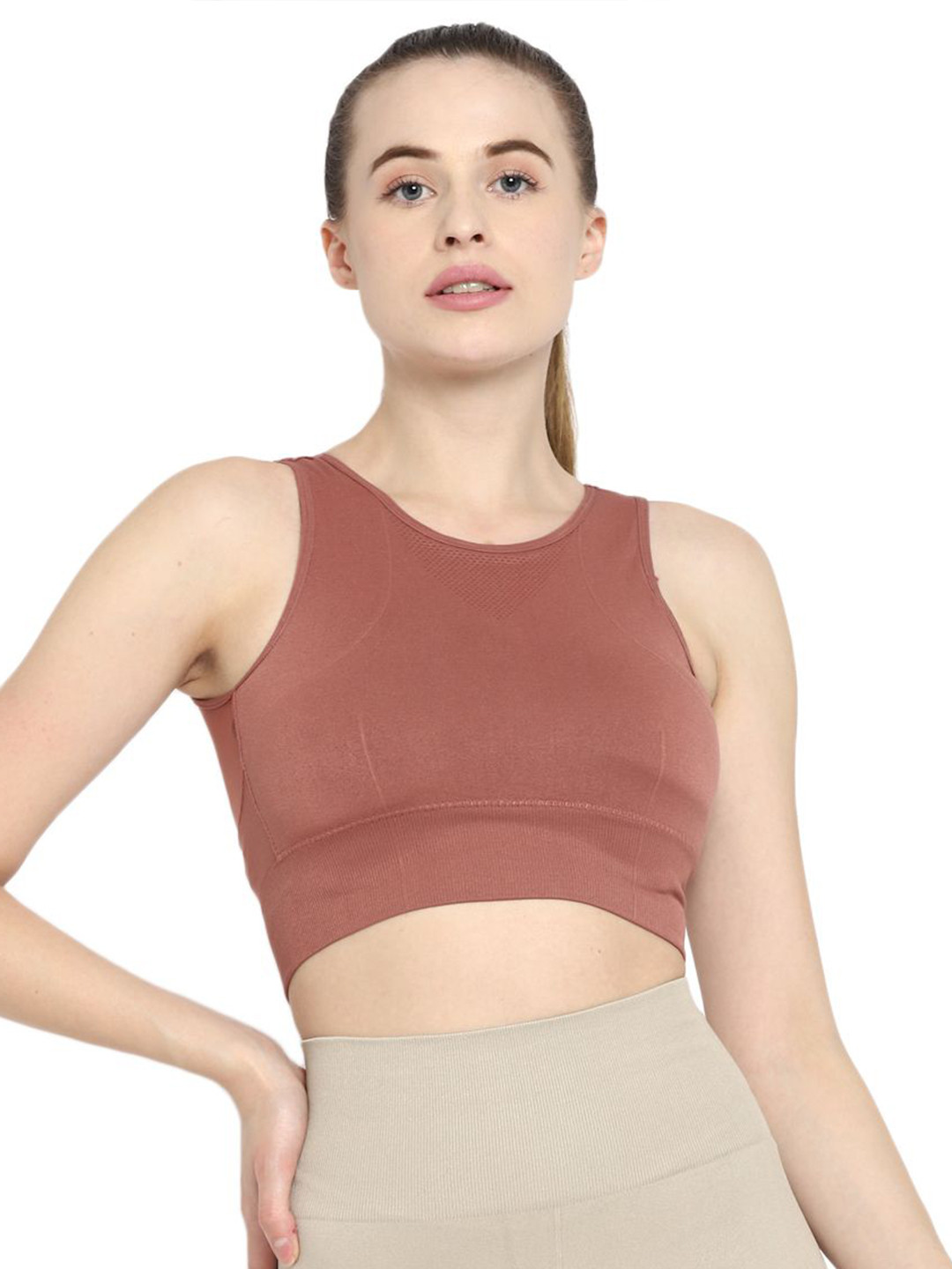 Shakti Warrior Women Removable Padding Non-Wired Moisture Wicking Full Coverage Bra