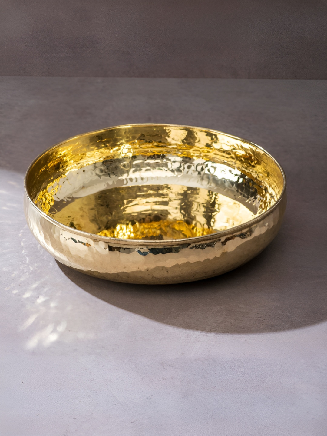 P-TAL Gold-Toned Brass Urli Bowl
