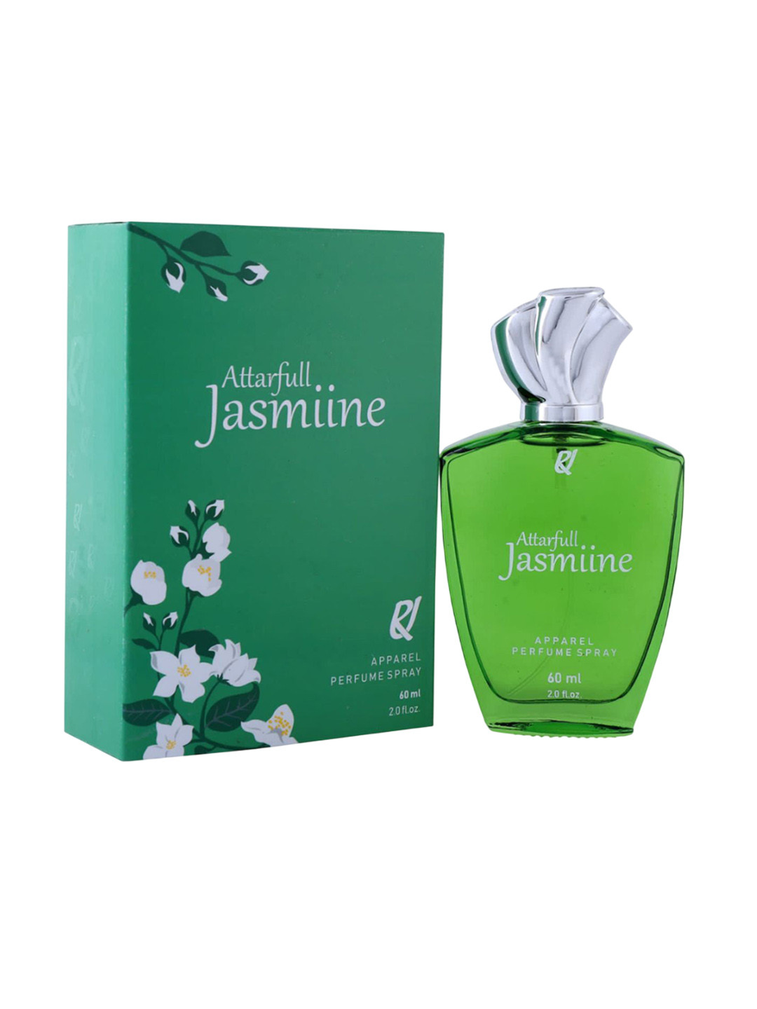 RU Set Of 2 Jasmine & Sandal Long Lasting Apparel Perfume Spray - 60 ml Each