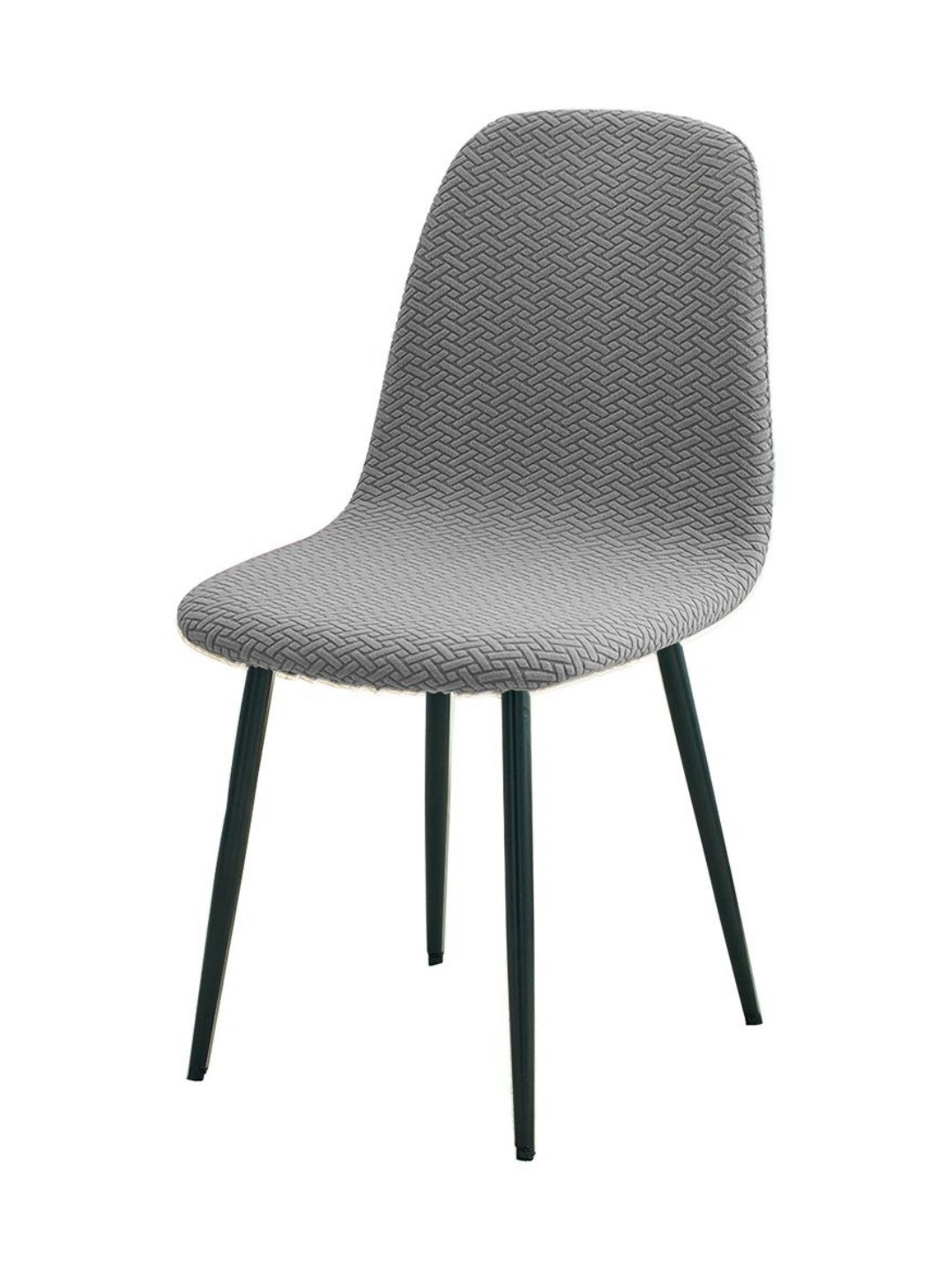 HOKIPO Jacquard Shell Dining Chair Cover Stretchable Slipcovers