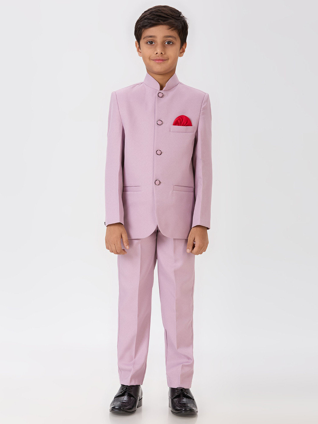 YK Boys Full Sleeves Ethnic Two-Piece Jodhpuri Suit