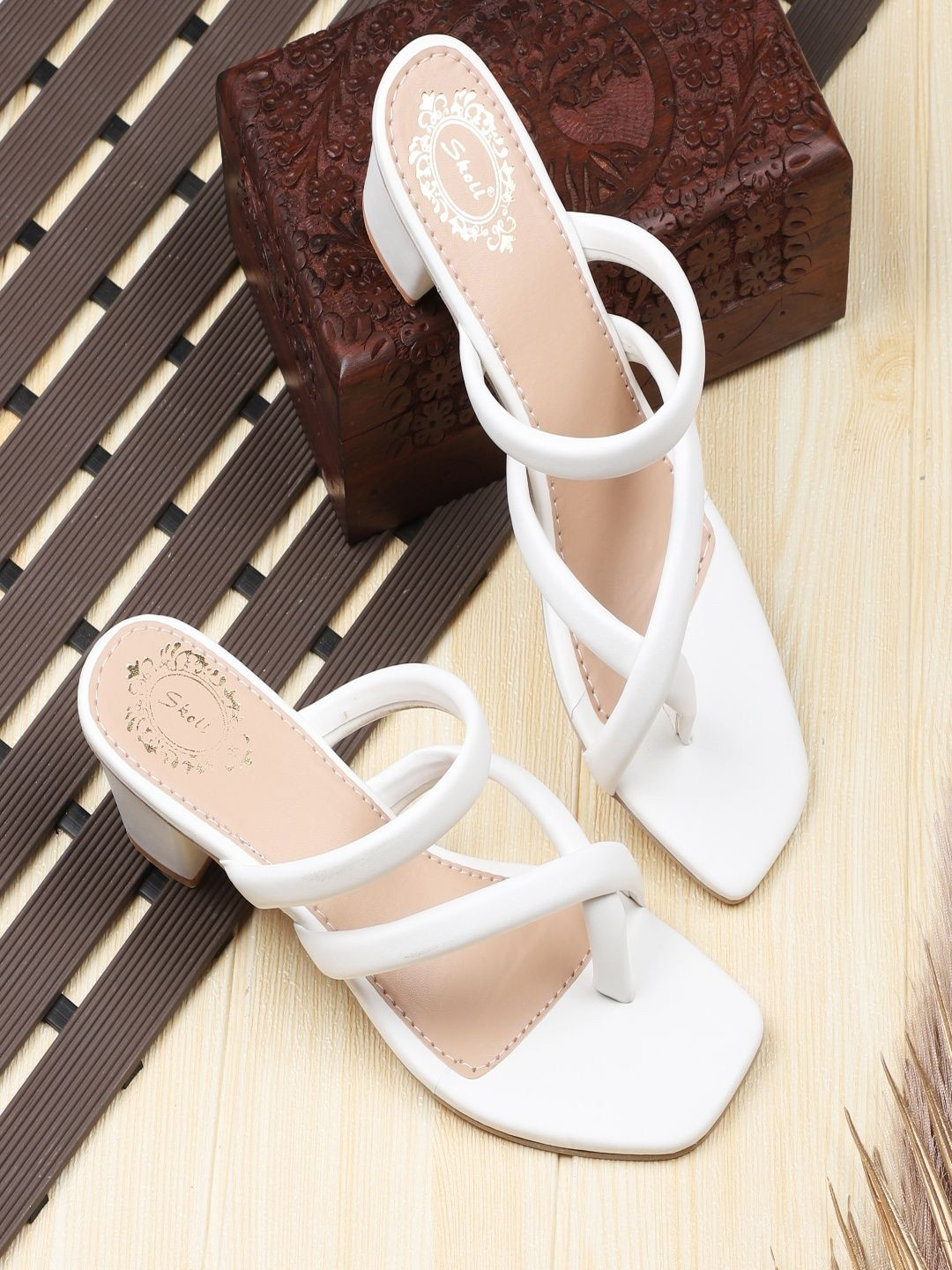 SKOLL Women Open Toe Block Sandals