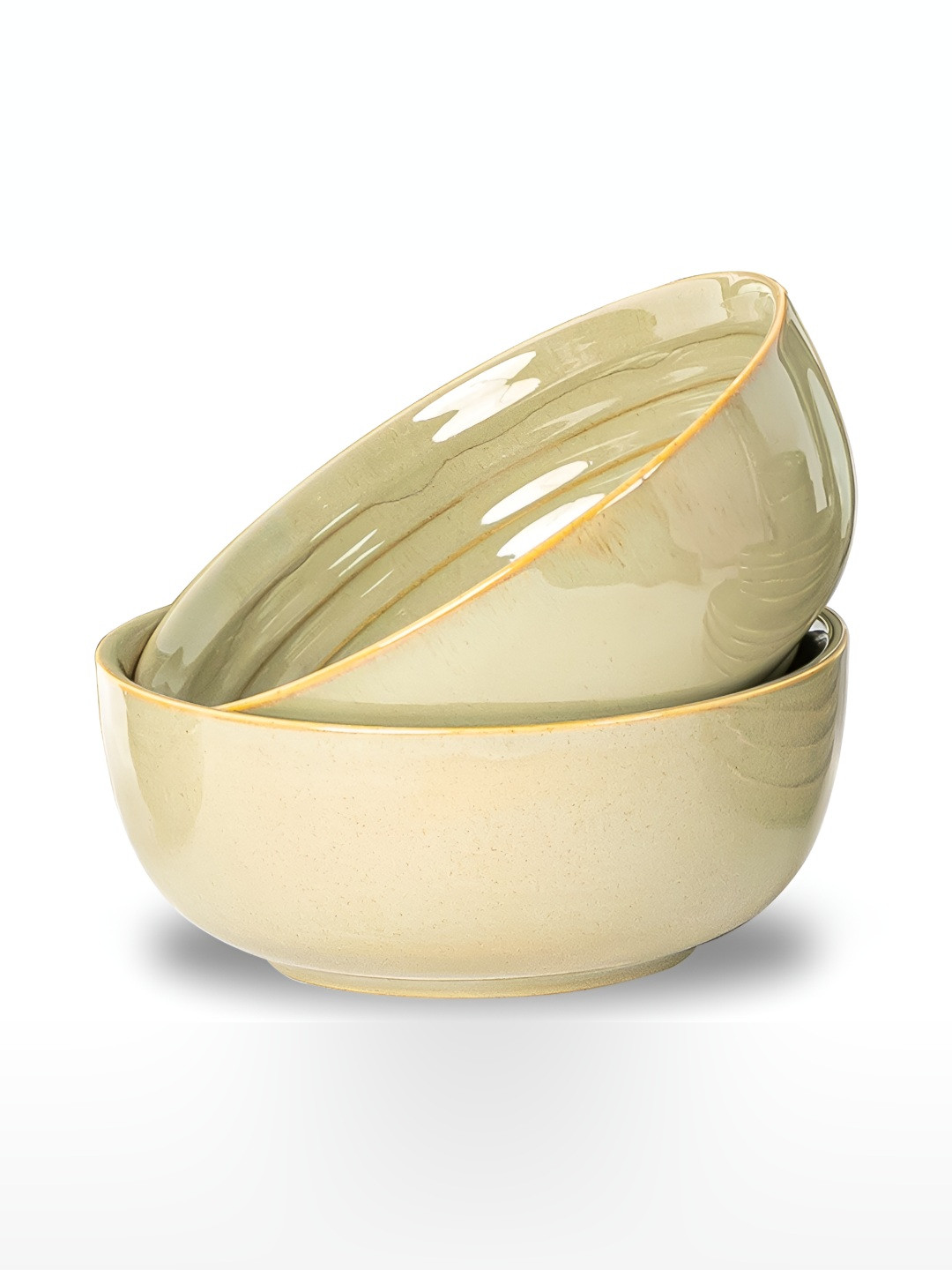 BODHI HOUSE Green 2025 2 Pieces Porcelain Dishwasher and Microwave Safe Core Bowl