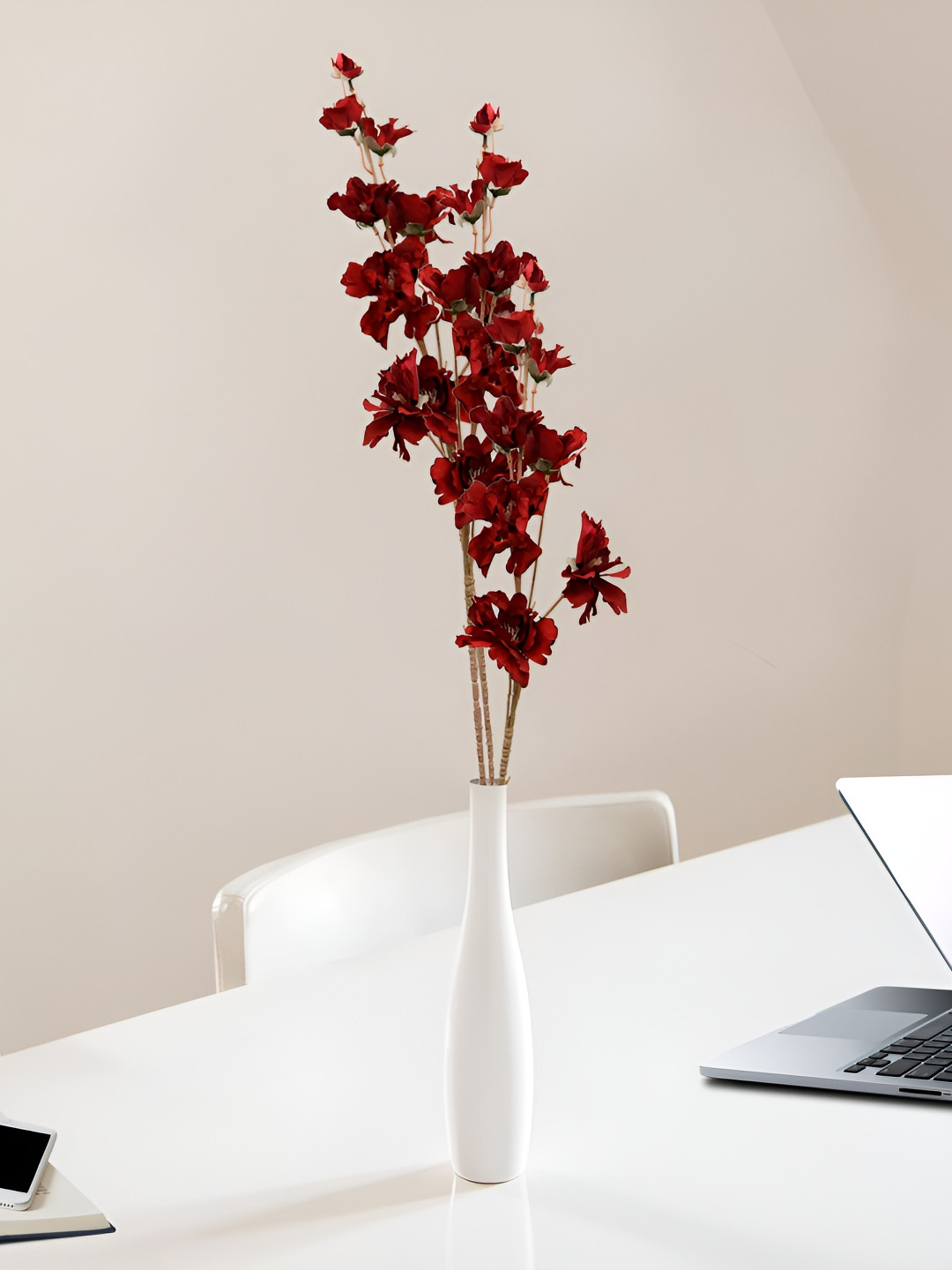 Homesake Red 2 Pieces Hanging Forsythia Artificial Flower