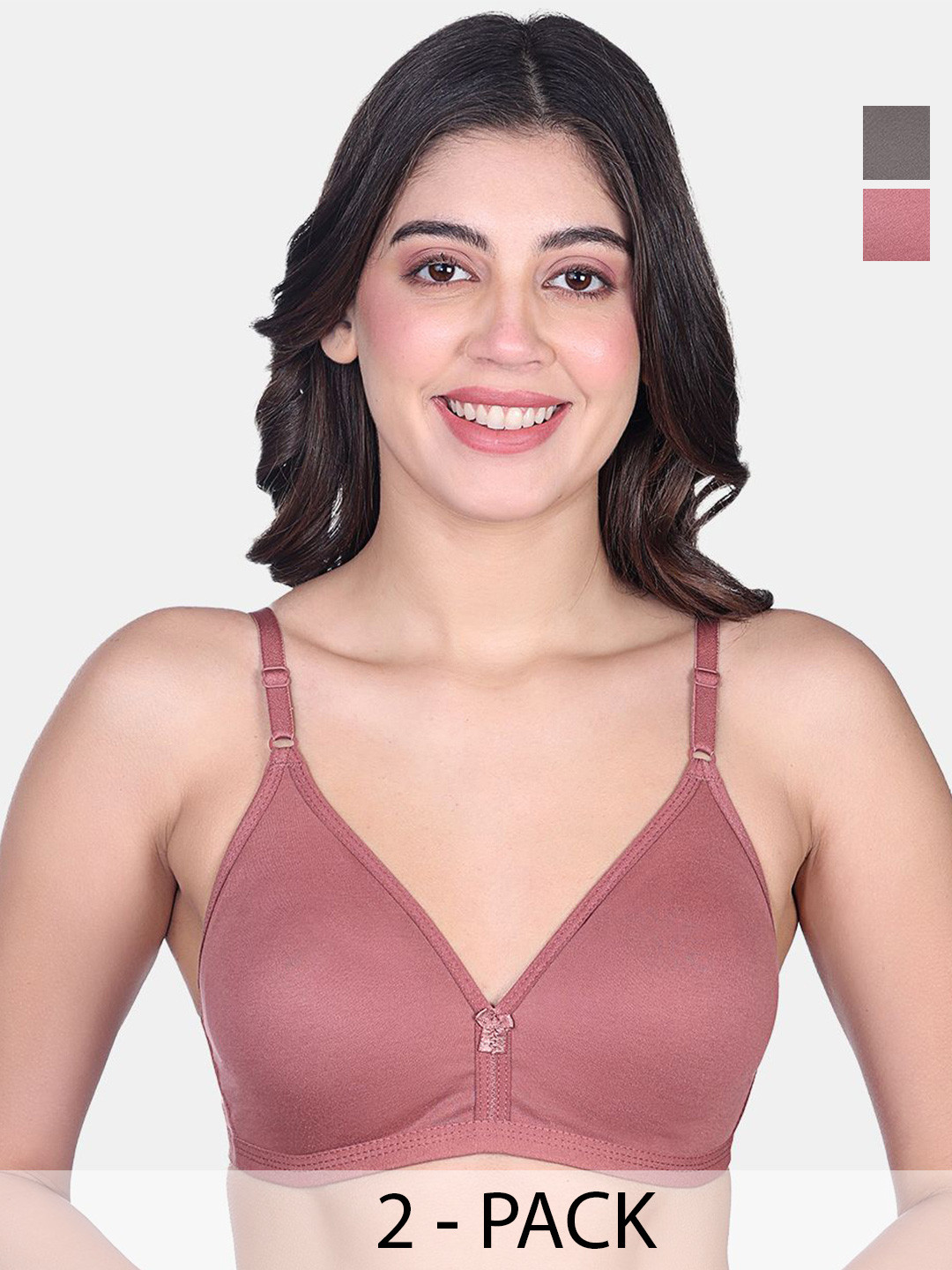 SKDREAMS Women Pack of 2 T-Shirt Bra Combo