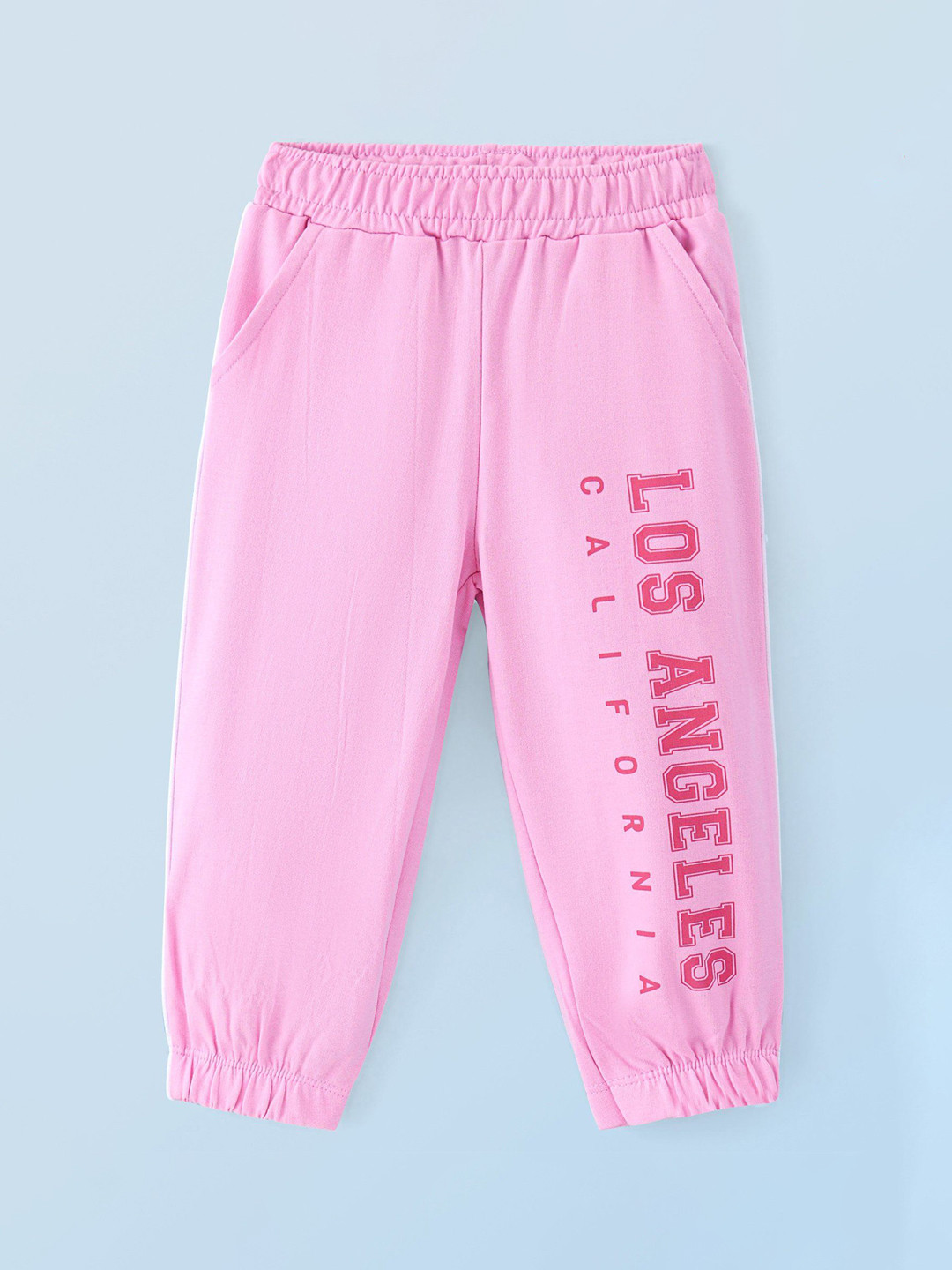 Honeyhap Infant Boys Text Printed Pure Cotton Joggers