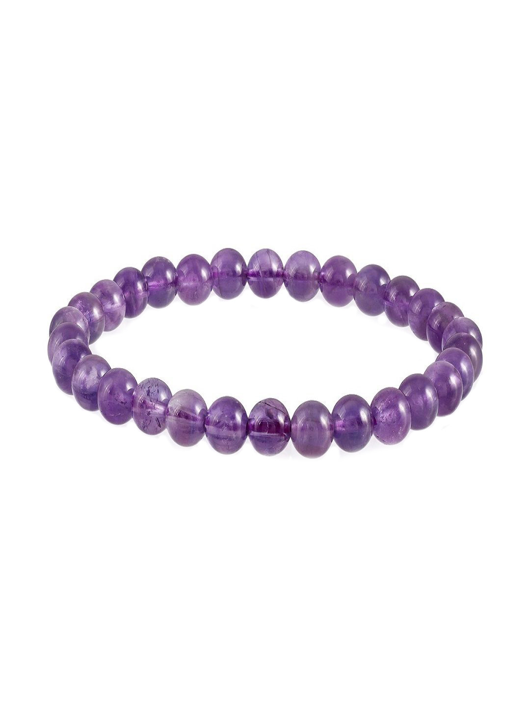 Nirvana Unisex Amethyst Spiritual Calm Elasticated Bracelet