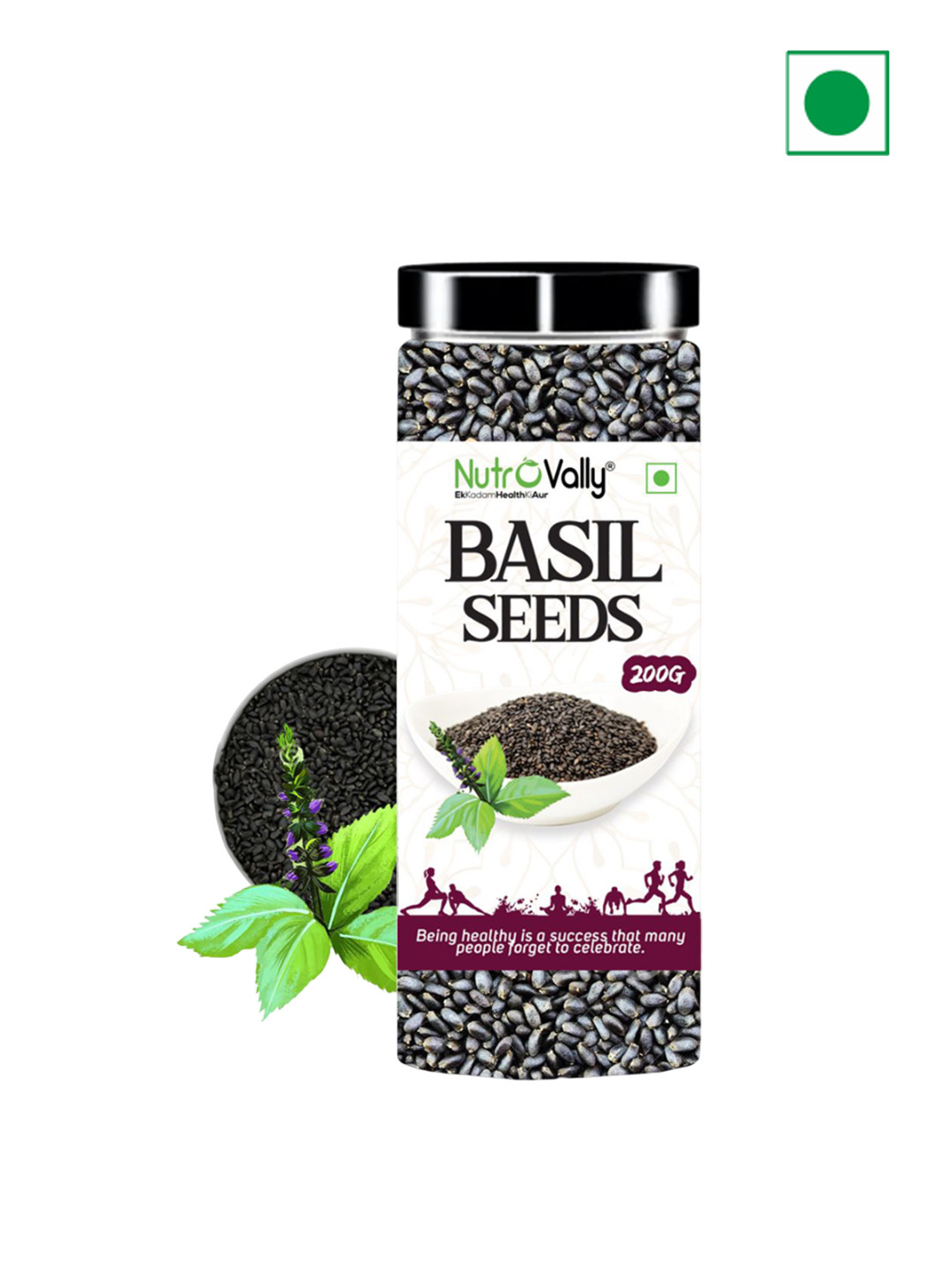 NutroVally Basil Seeds 200 gm