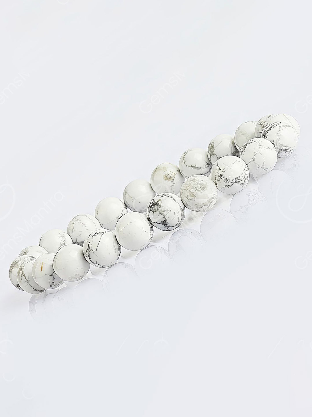Gemsmantra Unisex Howlite Bracelet
