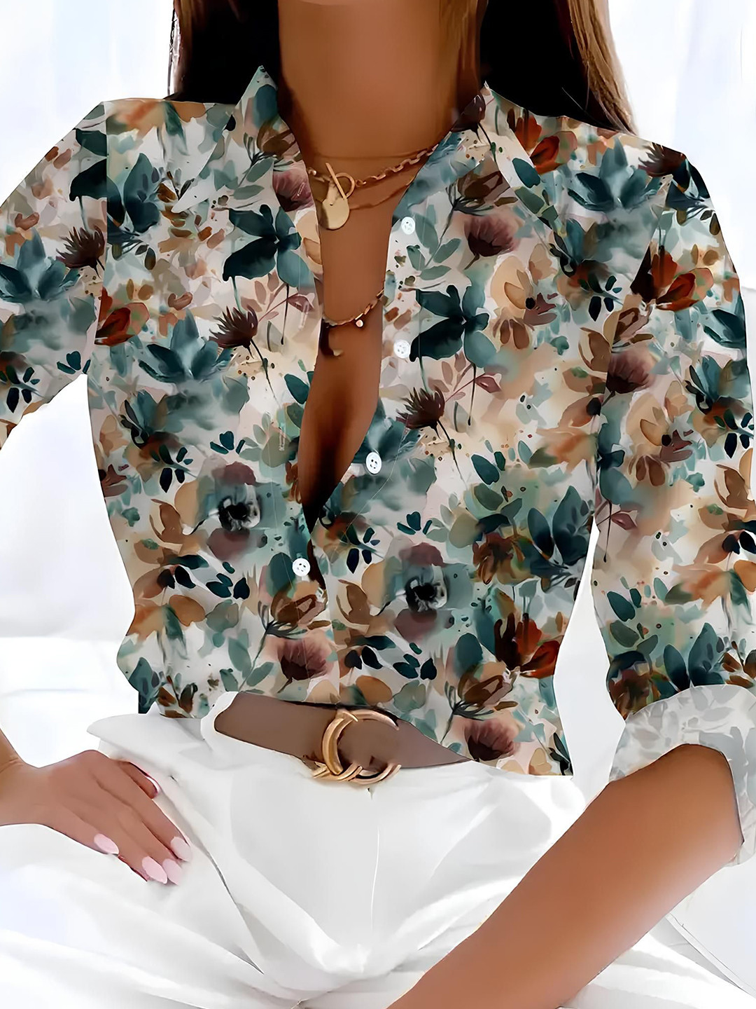 GUFRINA Classic Floral Printed Shirt