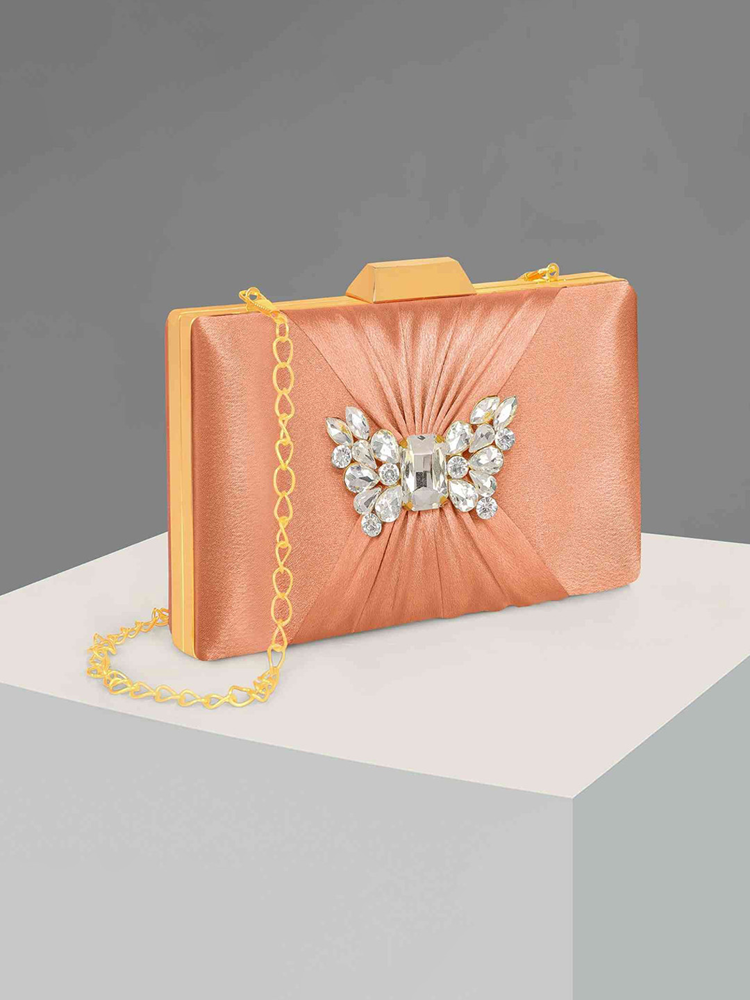 MISHA Shoulder Strap Box Clutch