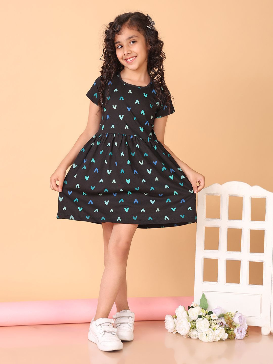 Bloem Print Fit & Flare Dress