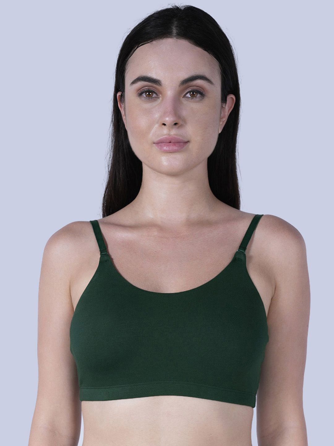 Soie Seamless Cloud Soft Slip-on Lounge Bra with Detachable Straps