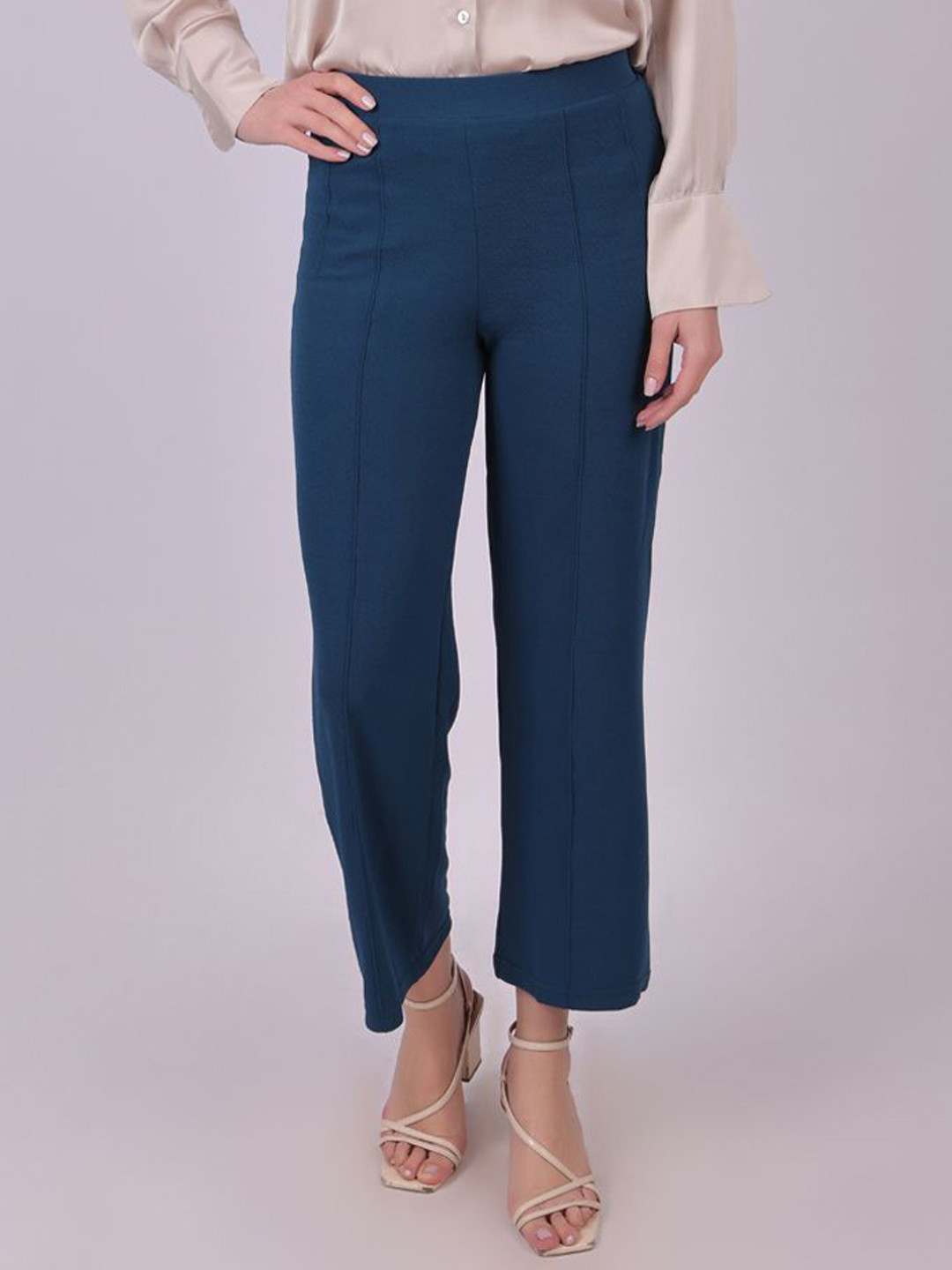 MICHAEL KOVLIN Women Casual Plain Korean Fit Trousers
