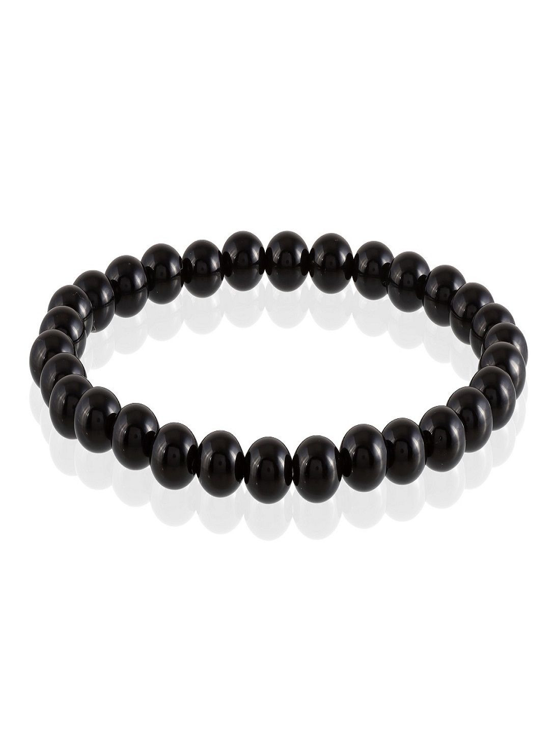 Nirvana Unisex Onyx Beaded Strength Elasticated Bracelet
