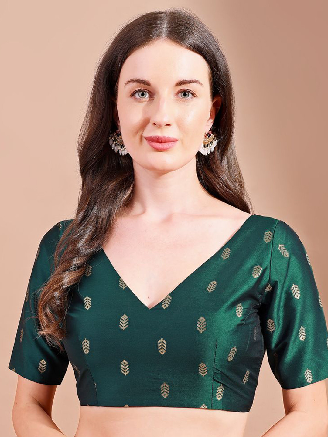 Tikhi Imli Woven Design Saree Blouse