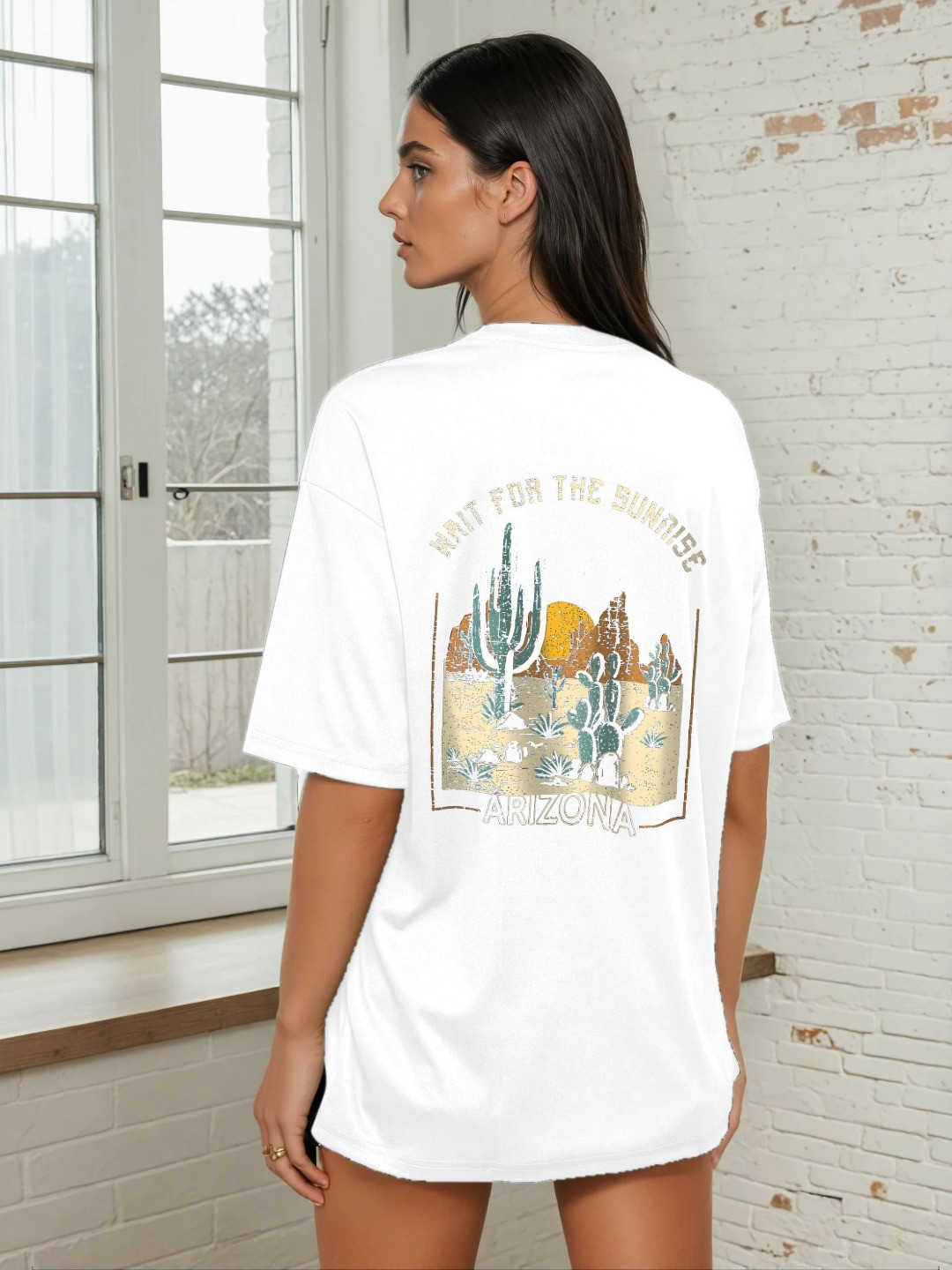 AAHWAN Printed Drop Shoulder T-shirt
