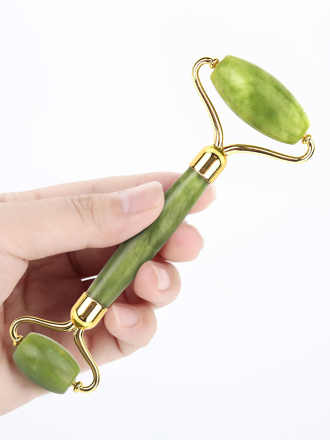 TRENDZIE SKIN CARE Facial Massage Jade Roller For Face & Neck Massage Tool