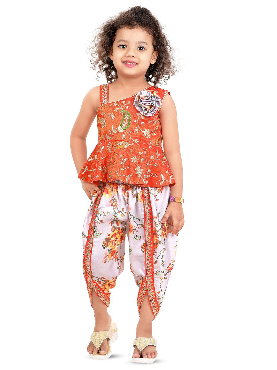 Pragya Exclusive Girls Top With Dhoti Pants Clothing Set
