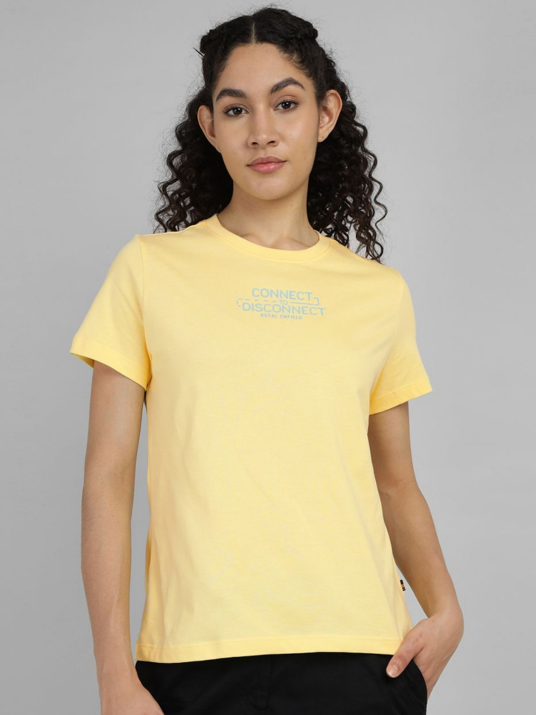 Royal Enfield Women Cut Outs T-shirt