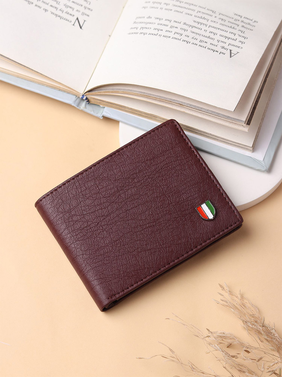 WILDAUK Men Textured PU Two Fold Wallet