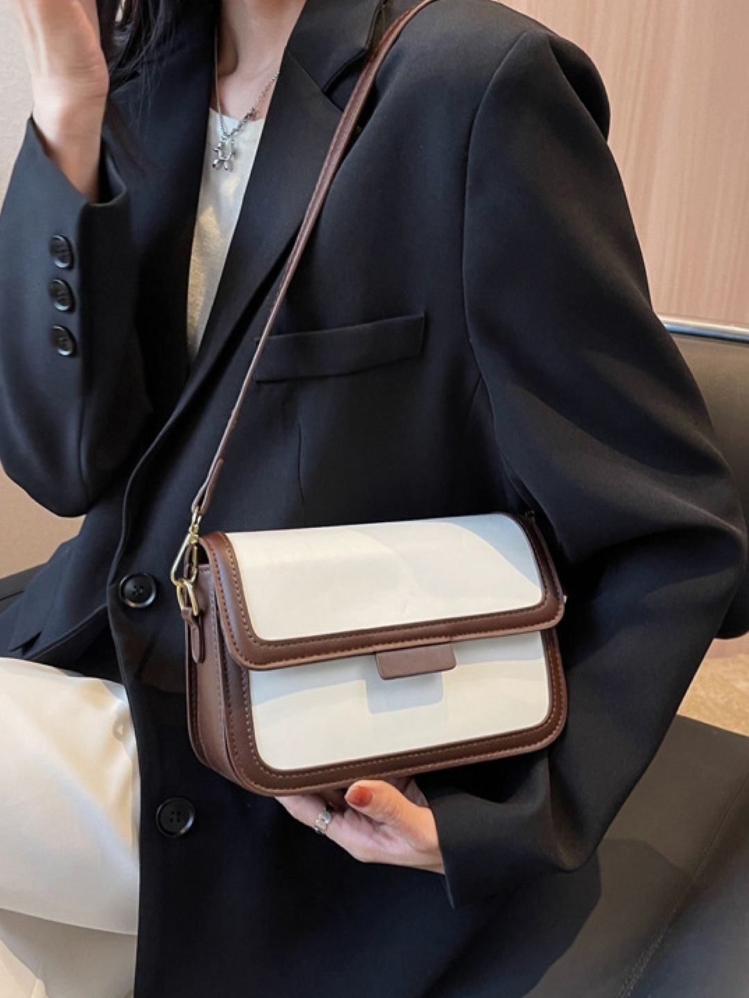 CORSICA Solid Structured Sling Bag