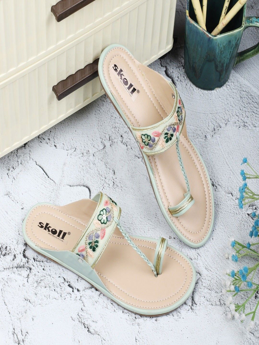 SKOLL Women T-Strap Flats