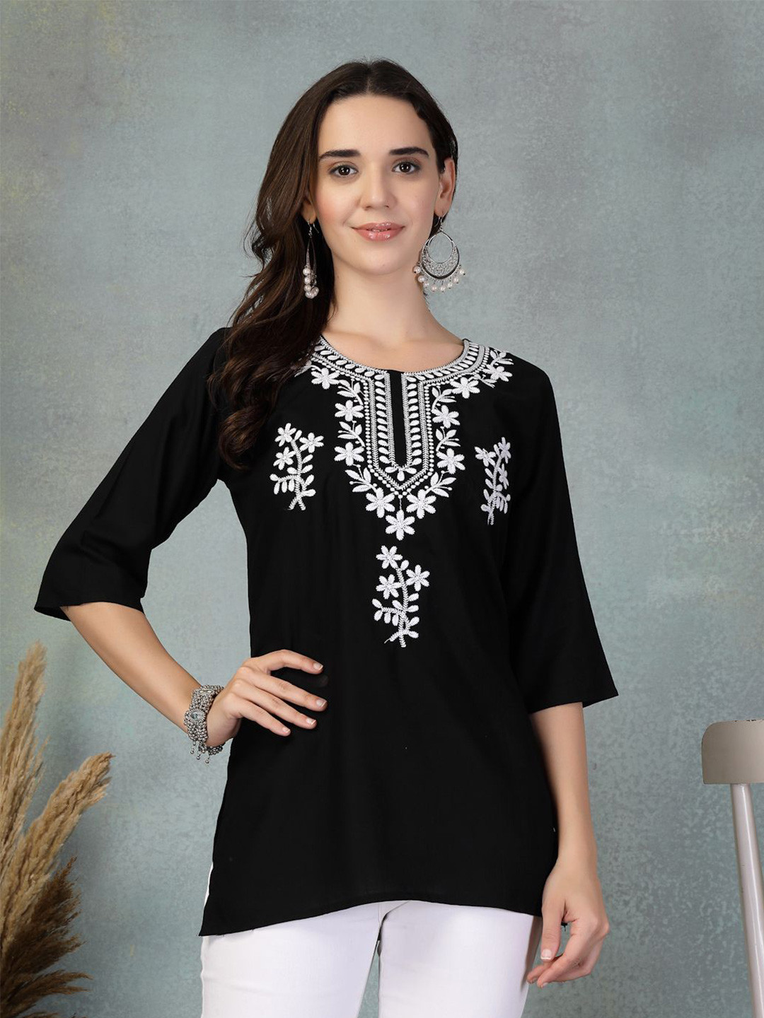 Shine N Sober Embroidered Tunic