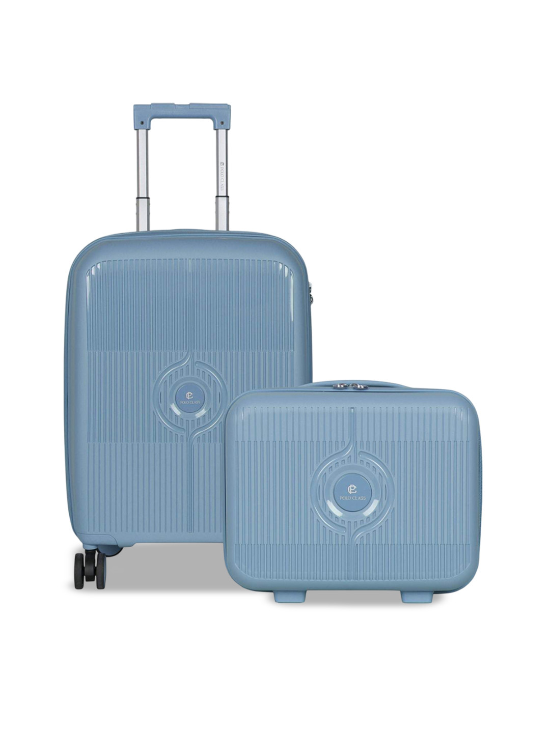 Polo Class Textured Hard-Sided Cabin Trolley Bag With Vanity