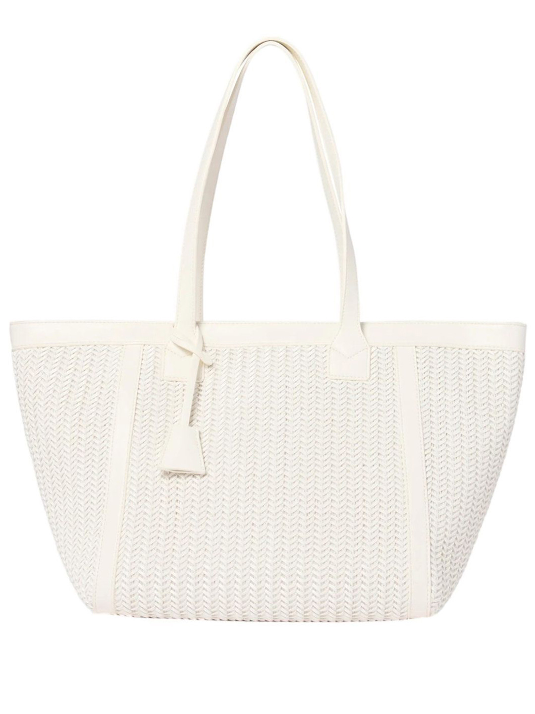 Forever New Wrenley Weave Textured PU Swagger Tote Bag