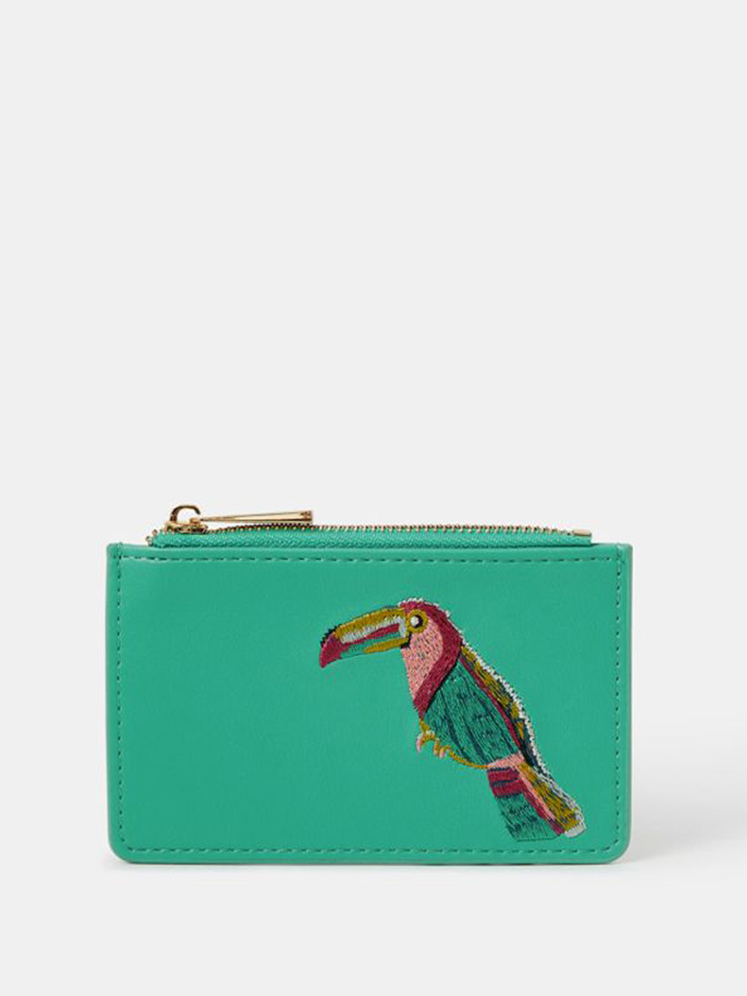 Accessorize Women Embroidered Toucan Card Holder