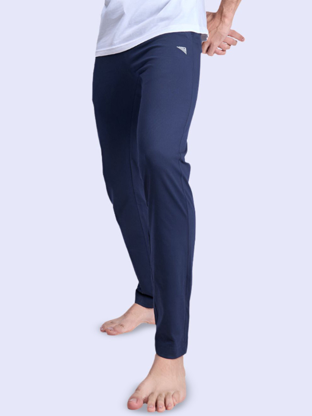 Ramraj Combed Cotton Side Sew Panel Smart Fit Lounge Pants With Pockets